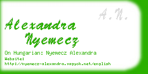 alexandra nyemecz business card